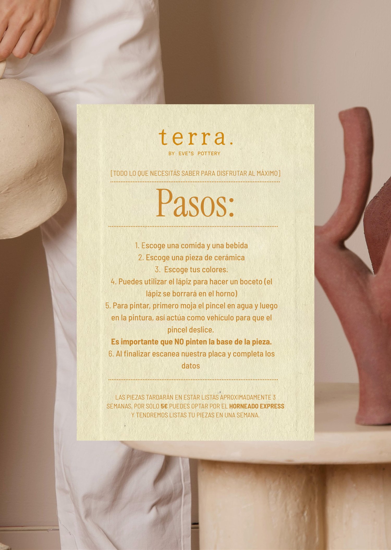 Menú — pasos